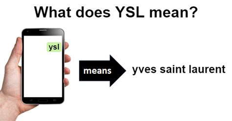 what means ysl|ysl meaning.